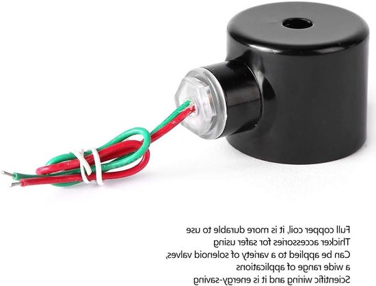 Elektrische Solenoïde Ventiel Spoel AC 220V, Koper Spoel, Normaal Gesloten, Directe Beweging Toebehoren voor Ventielen en Automatisering van Merkloos — afbeelding 4