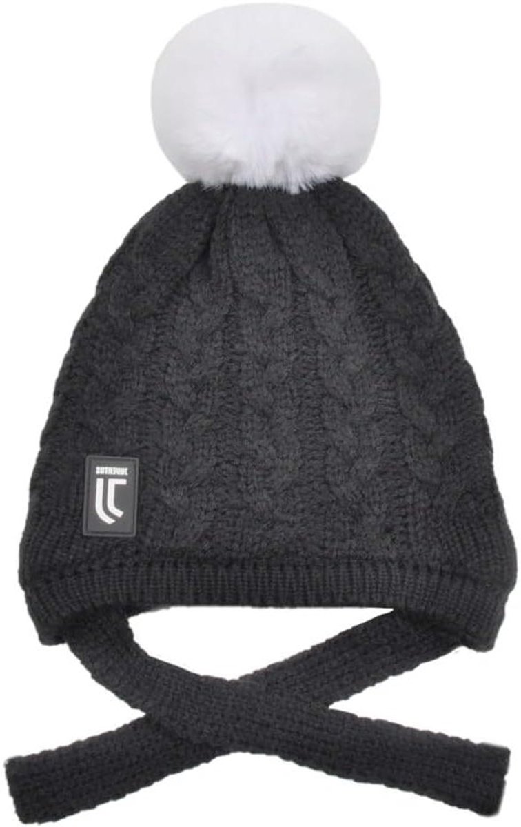 Baby Muts - Kindermuts met Vlechtjes - Warm Blijven - Binnenvacht - 0-24 Maanden - Blauw