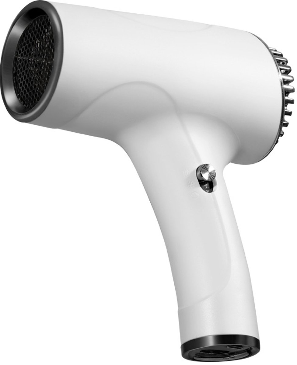 VHV - Föhn - Draadloze föhn - kleine draagbare föhn - Hoogwaardige föhn met warme en koude lucht - USB-oplaadfunctie - Ideaal voor gezinsuitjes - Reizen en kamperen - Wit