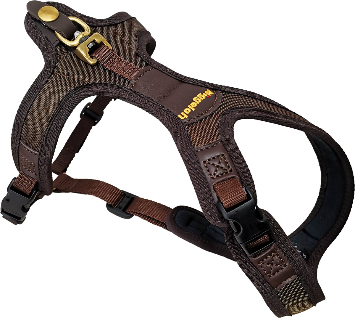 Niggeloh Follow LIGHT – Lichtgewicht Hondentuig - Hondenharnas Bruin XS
