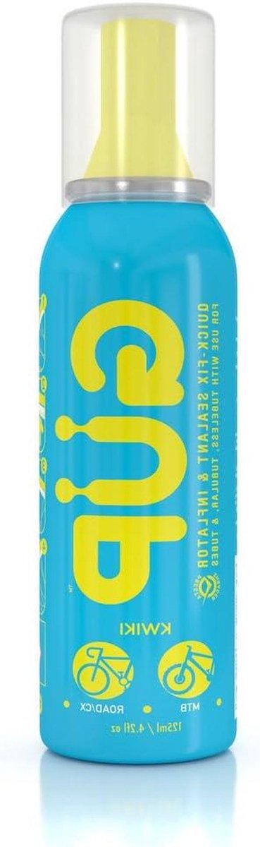Fietsband Reparatiekit - Bandenpomp - Snelle Bandenreparatie - Sluit en Blaast Op - 125 ml - Blauw