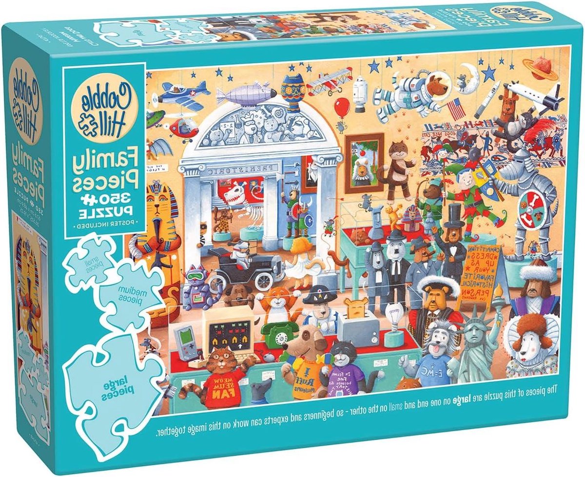 Familiepuzzel - Legpuzzel Puzzel - Ontspanning thuis - Willekeurige puzzelvormen - 350 stukjes - Dierenmuseum