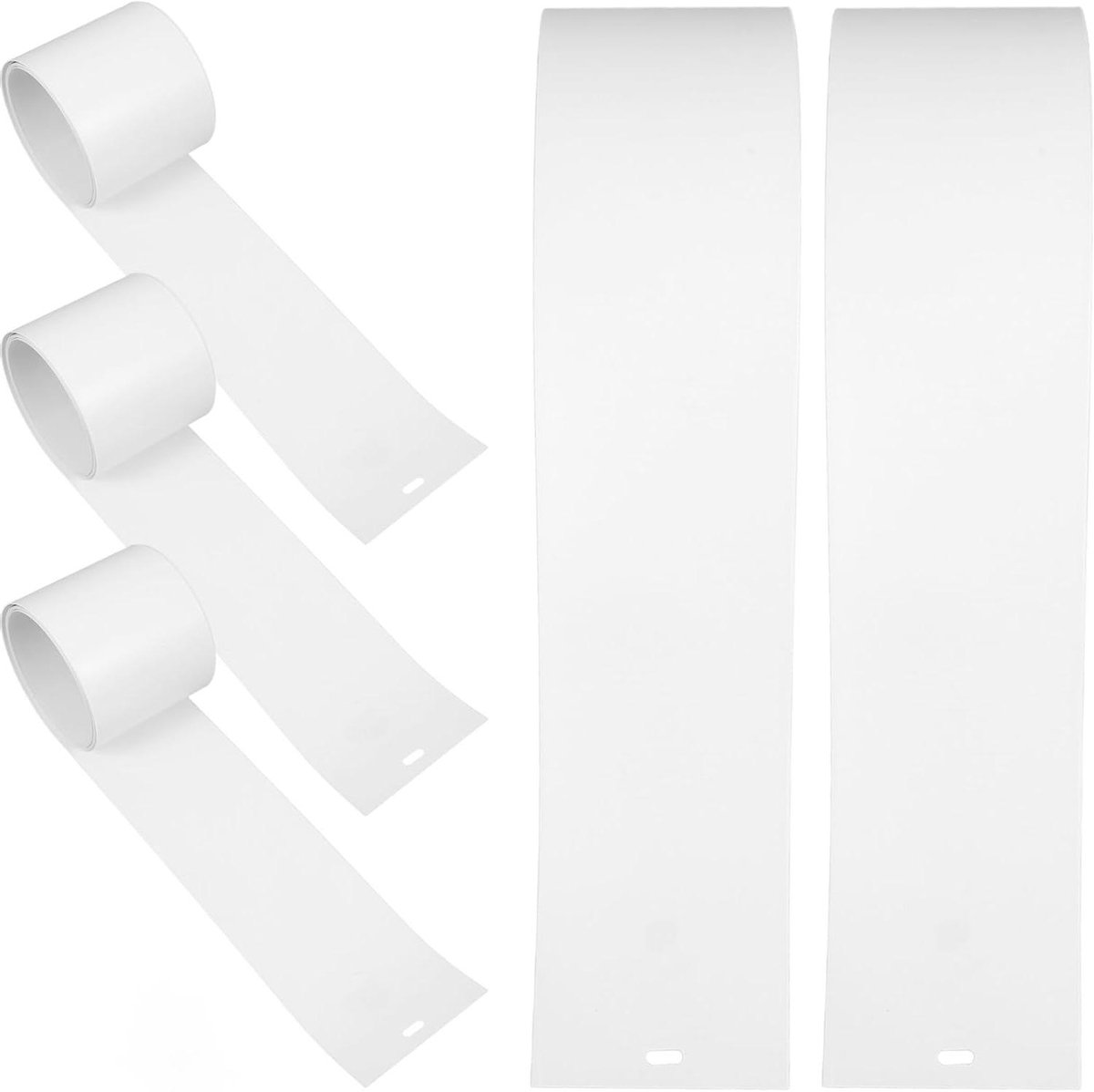 Vervangende Lamellen - Reparatiedelen Jaloezieën - Raamdecoratie Repareren - Duurzaam PVC Materiaal - 210 x 8.9 cm - Wit