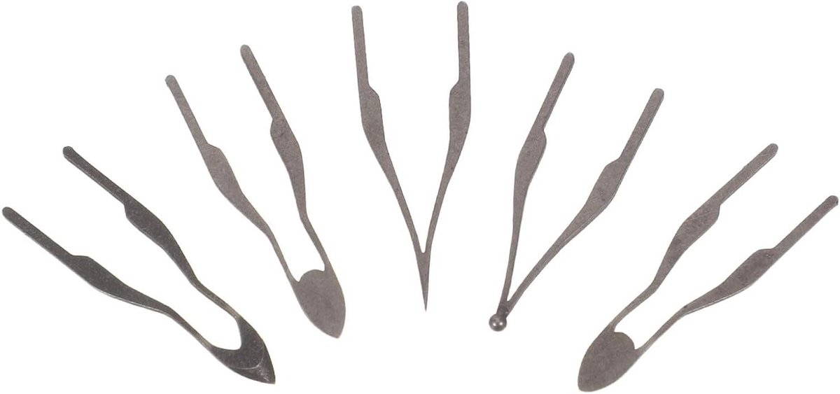 Houtbrand Penpunten - Vervangende Tips - Gedetailleerd Houtbranden - Hittebestendig Metaal - 2.5 cm - Donkergrijs