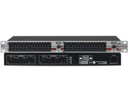 Grafische Equalizer - Stereo EQ - Audio Optimalisatie - 15-bands Dubbel Kanaal - 1U Rack Mount - Zilver