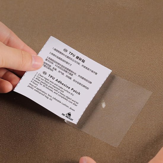 Reparatieset Luchtbed - Plakband Kit - Lekken Dichten - Waterdicht Weerbestendig - 1 Rol - Transparant van Merkloos — afbeelding 2