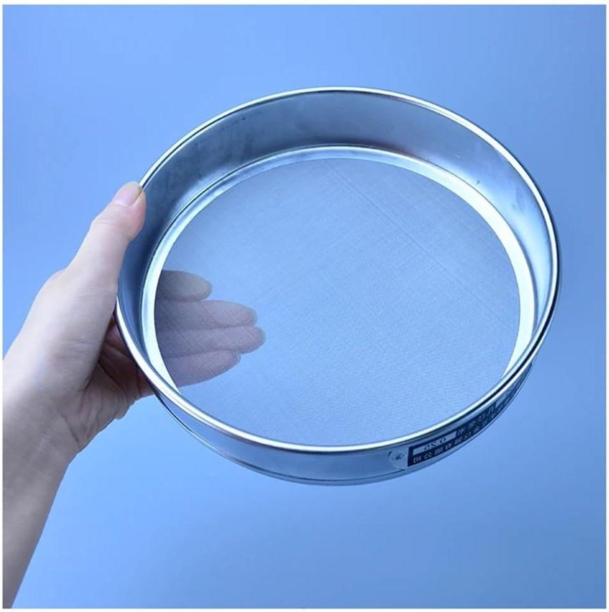 Laboratoriumzeef - Testzeef - Materialen Scheiden - Roestvrij Staal - Diameter 20 cm - Zilver