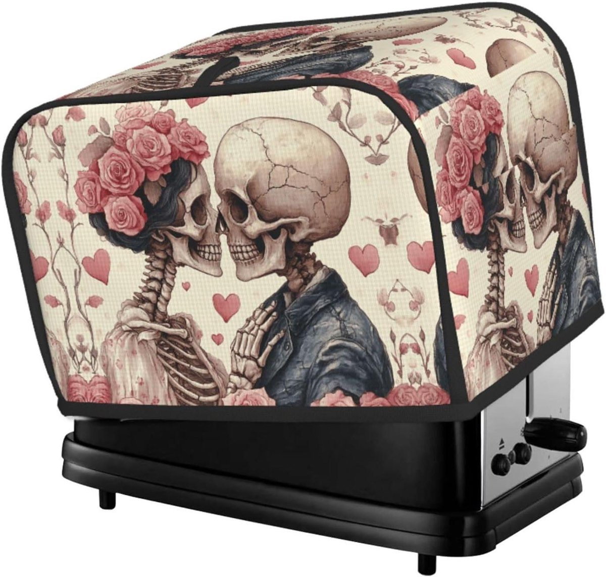 Broodroosterhoes - Keukenapparaat Cover - Keuken Organiseren - Universele Pasvorm - 29 x 20 x 19 cm - Bloem Schedel