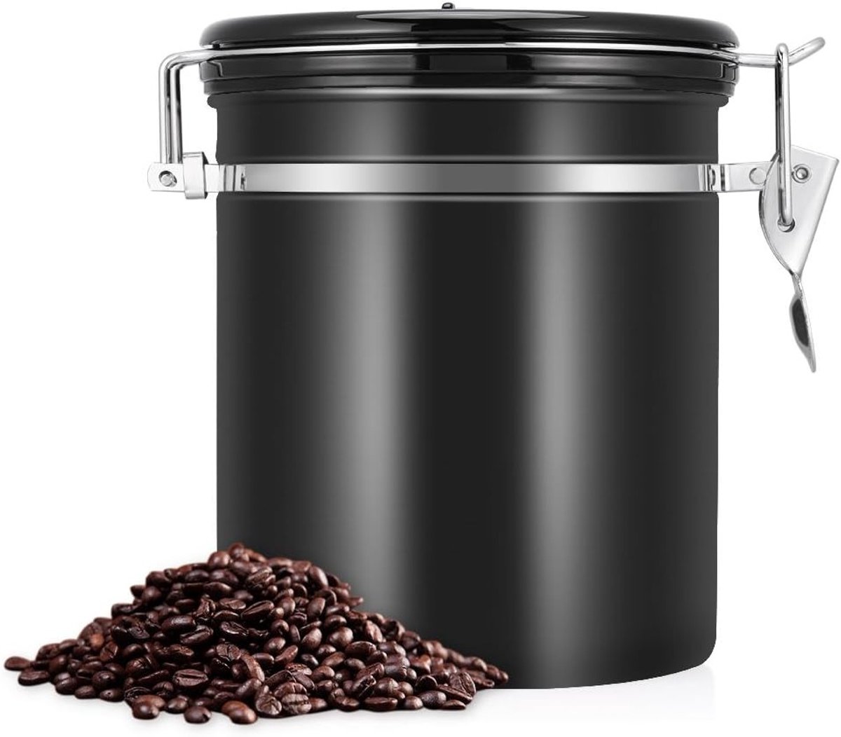Roestvrij stalen koffiecontainer voor het vers houden van koffiebonen