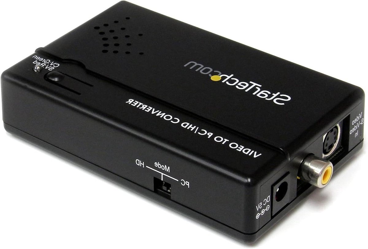Video Converter - Composite S-Video - Oude Apparaten - VGA Component Output - NTSC PAL - Zwart