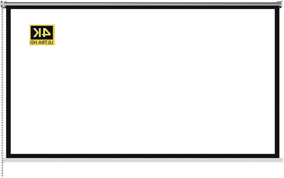 Projectiescherm - Draagbaar Scherm - Home Cinema - HD Beeldkwaliteit - 100 inch - Wit