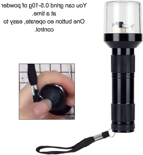 Krachtige Elektrische Molen voor Poeder, Ideaal voor DIY Lippenstift en Make-up, Maalt 0.5-10g per Beurt (Zwart) van Merkloos — afbeelding 5