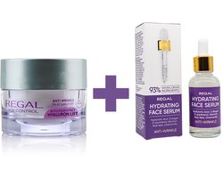 Regal Anti-Rimpel Serum & Dagcrème Set – Hyaluron Lifting & Botox Effect – Complete Gezichtsverzorging – 30ml + 45ml