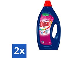 2 x Dixan - Vloeibaar wasmiddel - Voor gekleurde was - 33 wasbeurten