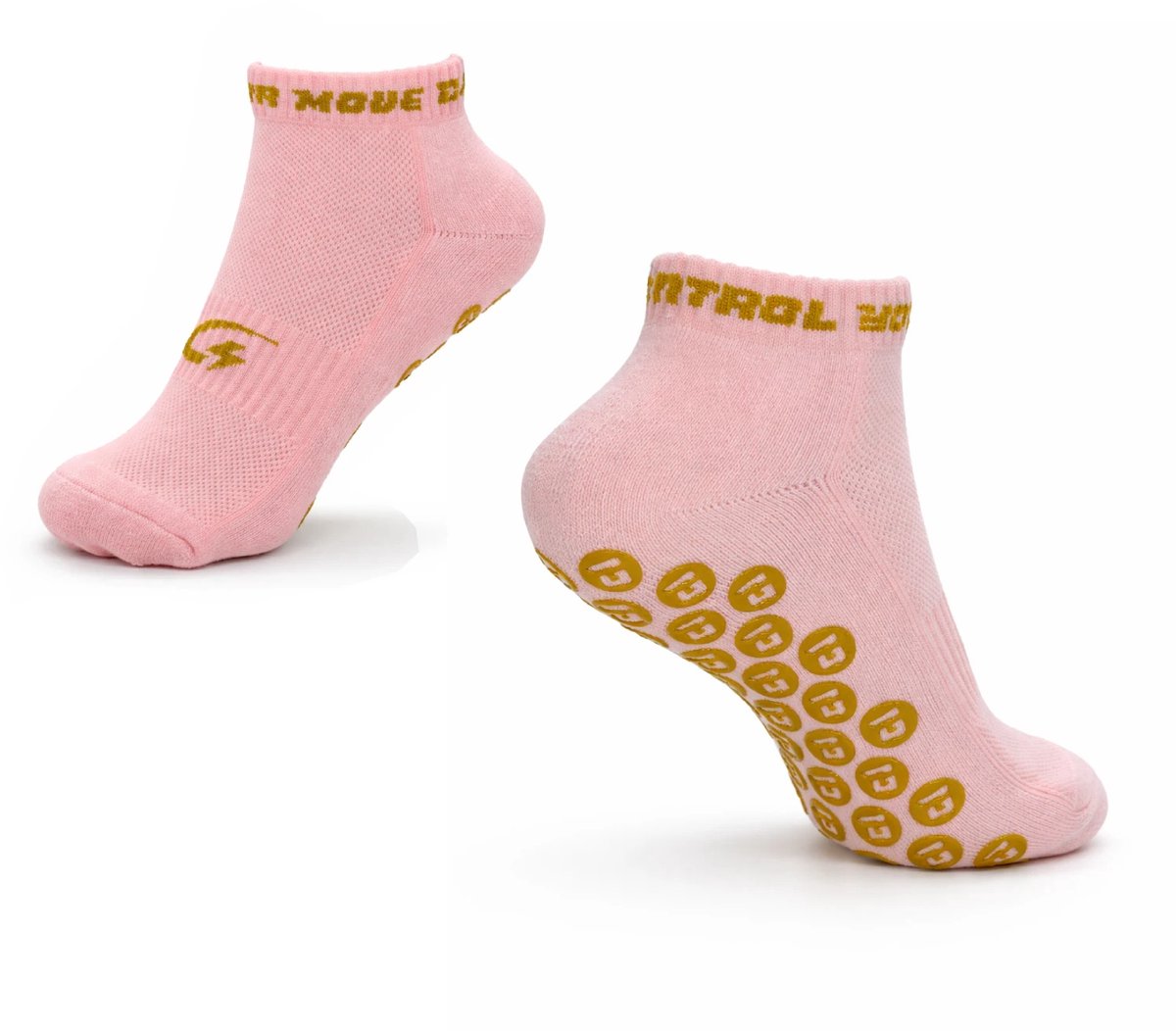 Gripsokken Enkelsokken Roze - Antislip Sokken voor Pilates, Yoga & Padel - Maat 39-42 - GXOX