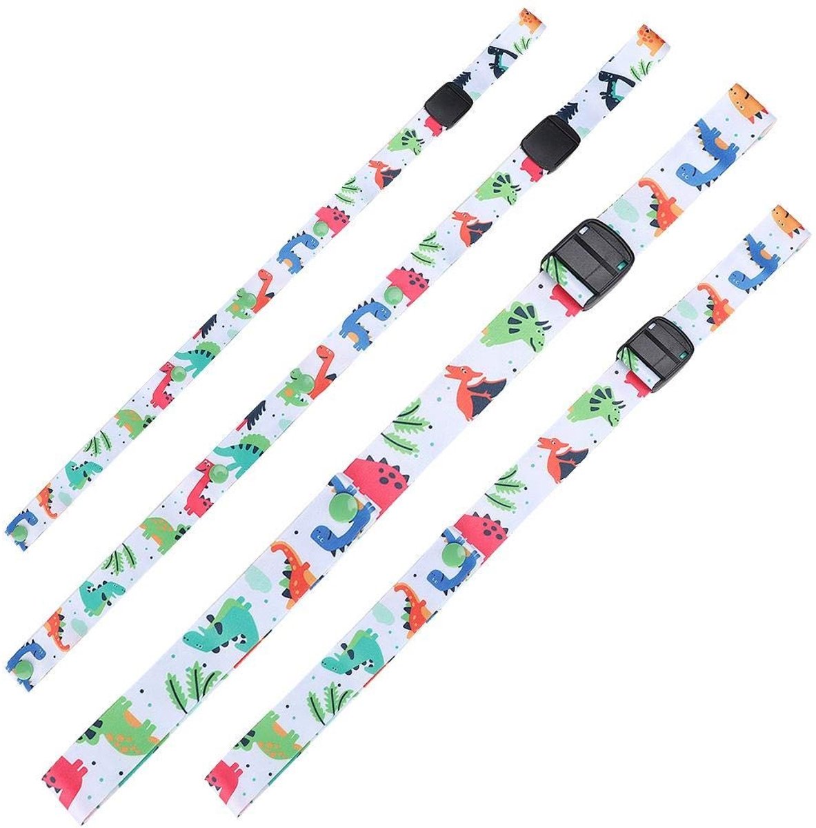 Allecto - Zerodis Baby Sippy Cup Strap - Verstelbare Fleshouder voor Kinderwagen en Hoogstoel (Dino)