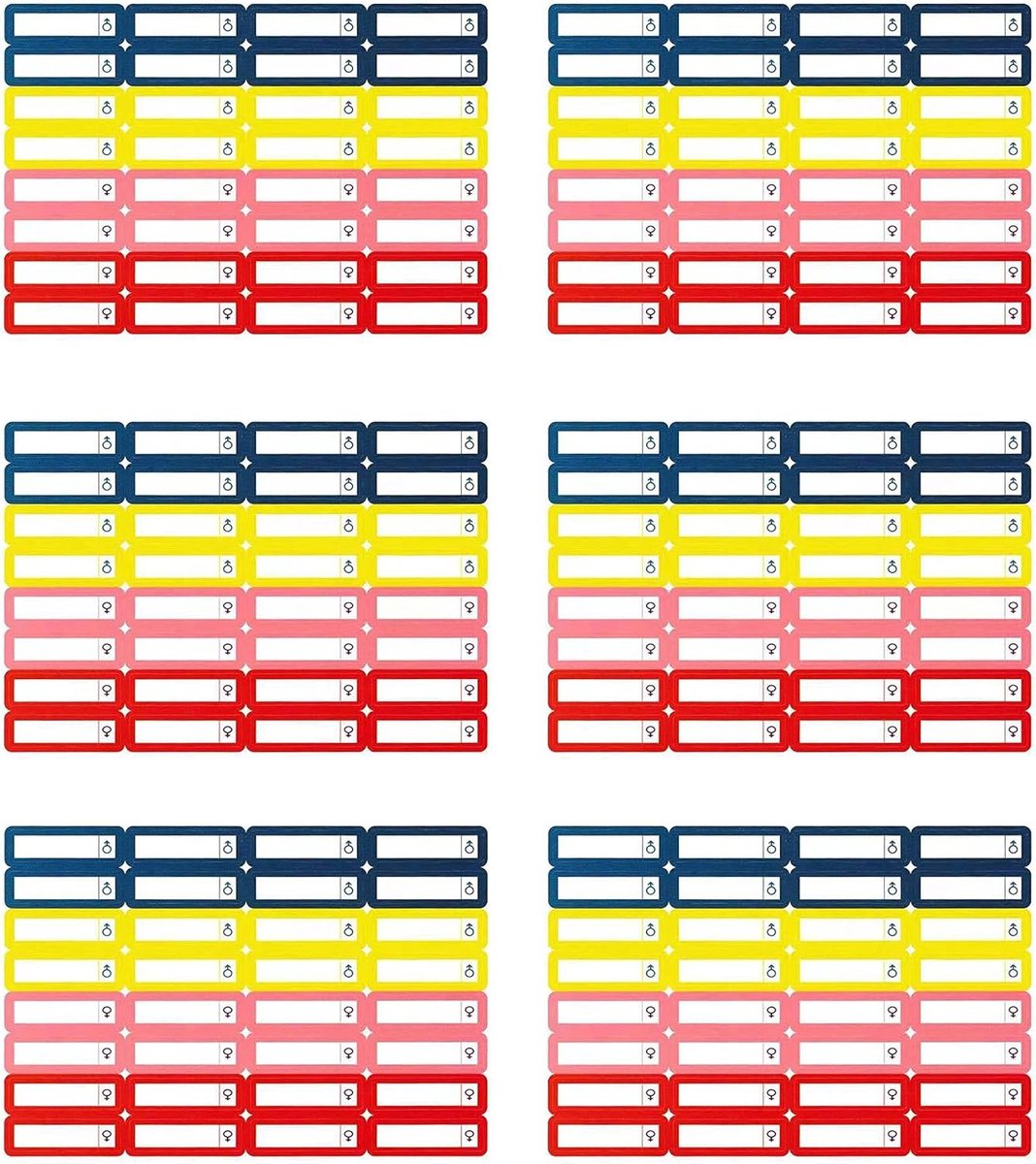Zelfklevende Labels voor Pennen, 160 Stuks, 35 x 10 mm, Ideaal voor School, Kantoor en Creatieve Projecten