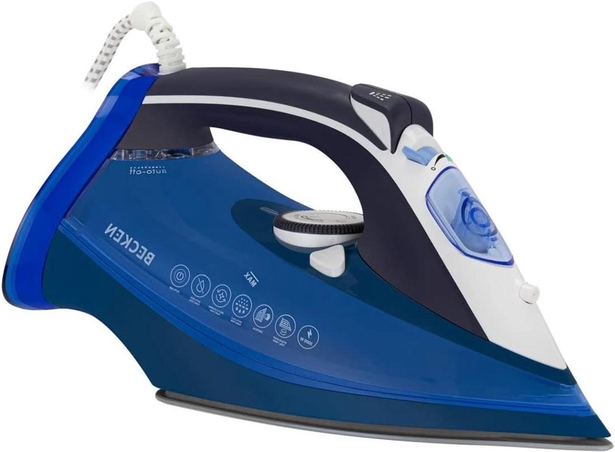Stoomstrijkijzer - Kledingstrijkijzer - Kreukels Verwijderen - Keramische zool - 3000 W - Blauw