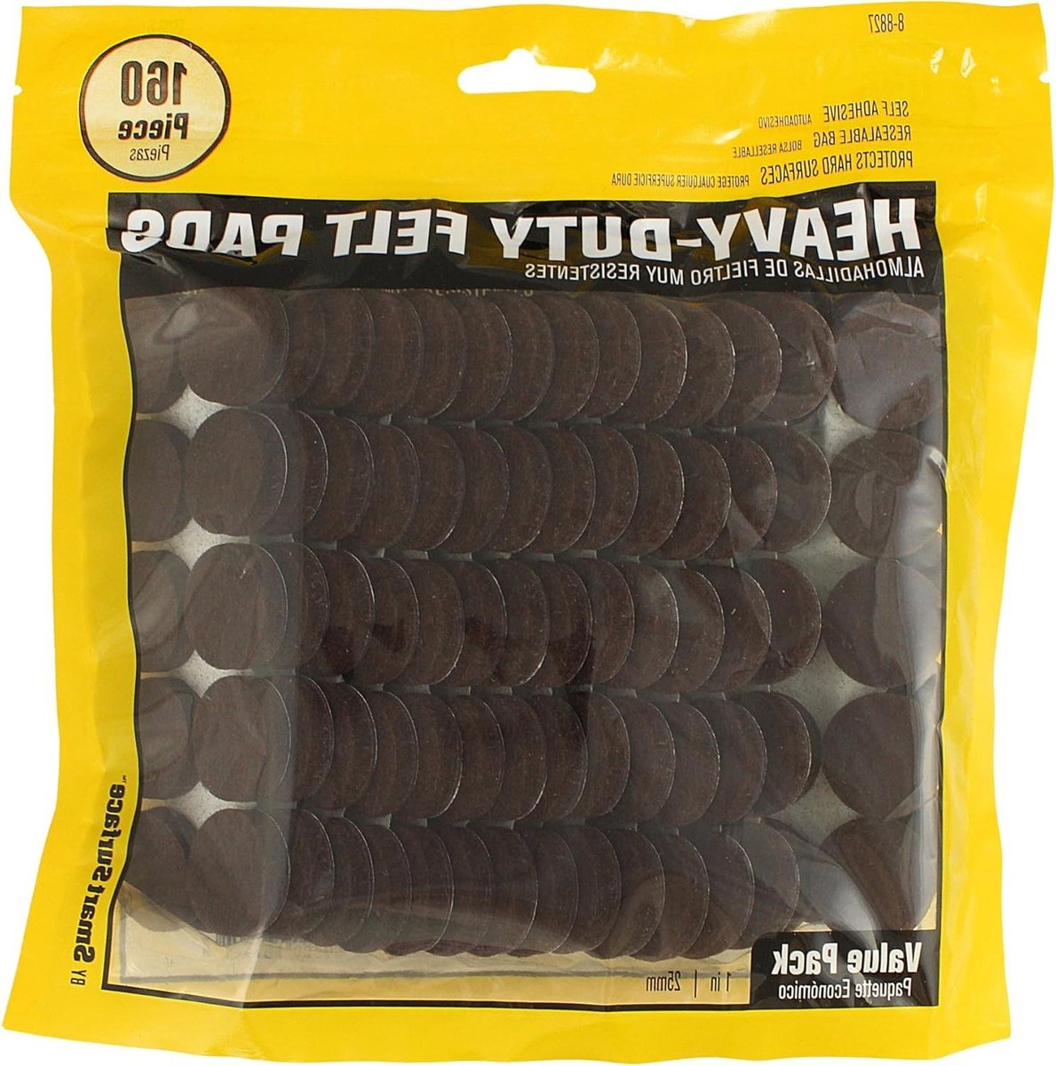 Meubelvilt - Viltpads - Vloeren Beschermen - Zwaar Gebruik - 160 Stuks - Bruin