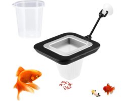 Vierkante Voeder Ring voor Aquarium - Drijvende Voederstation met Zuignap voor Goudvissen en Guppy's - Ideaal voor Voeren en Aquariumdecoratie