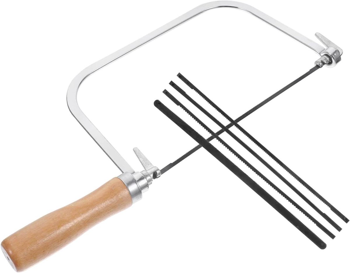 Handzaag Set - Decoupeerzaag Hout - Doe-het-zelf Werk - Houten Handvat - 30.5 cm Lengte - Zoals Getoond