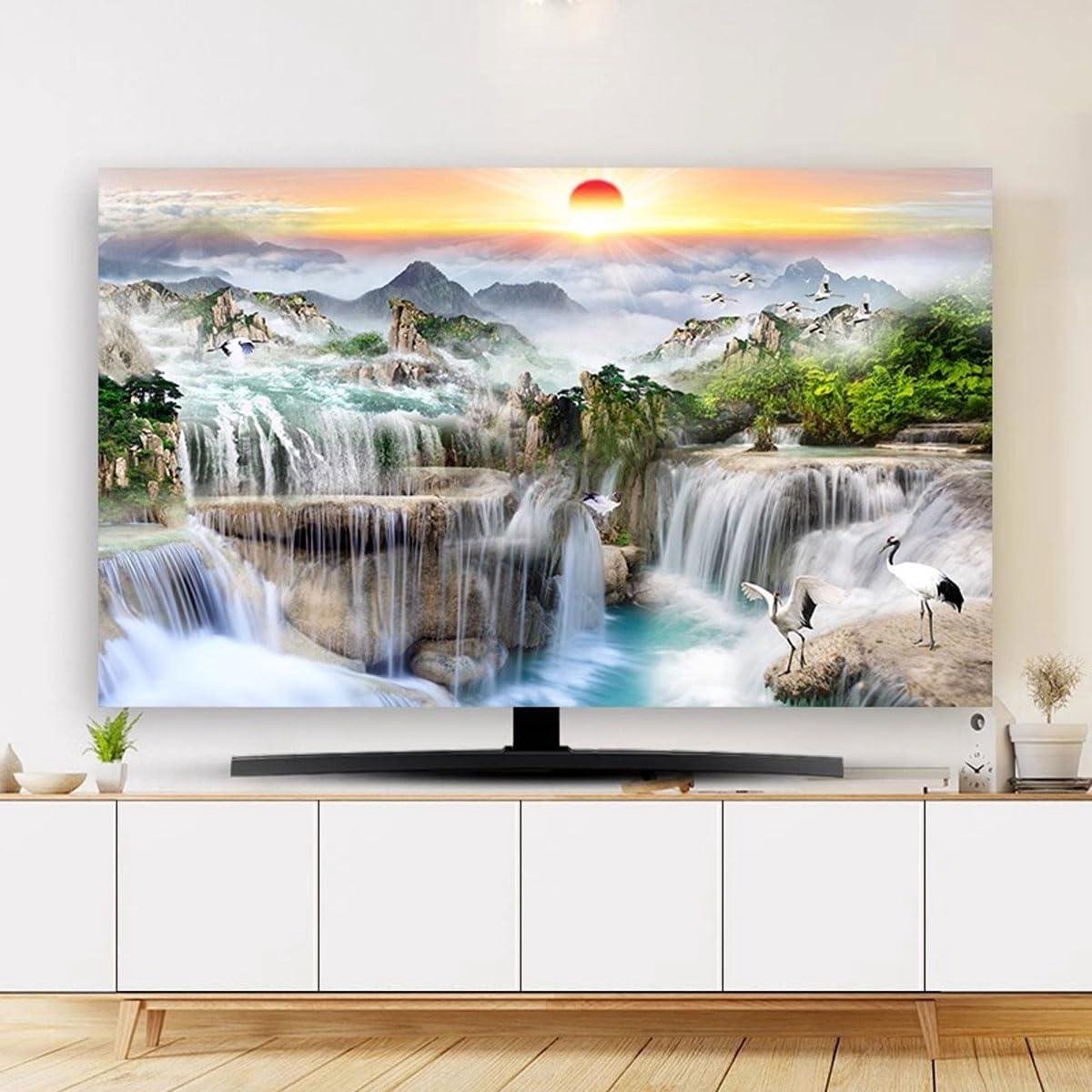 Tv Schermhoes - Beeldscherm Beschermer - Binnenshuis Gebruik - Hoge Dichtheid Stof - 40-43 Inch - Landschap A