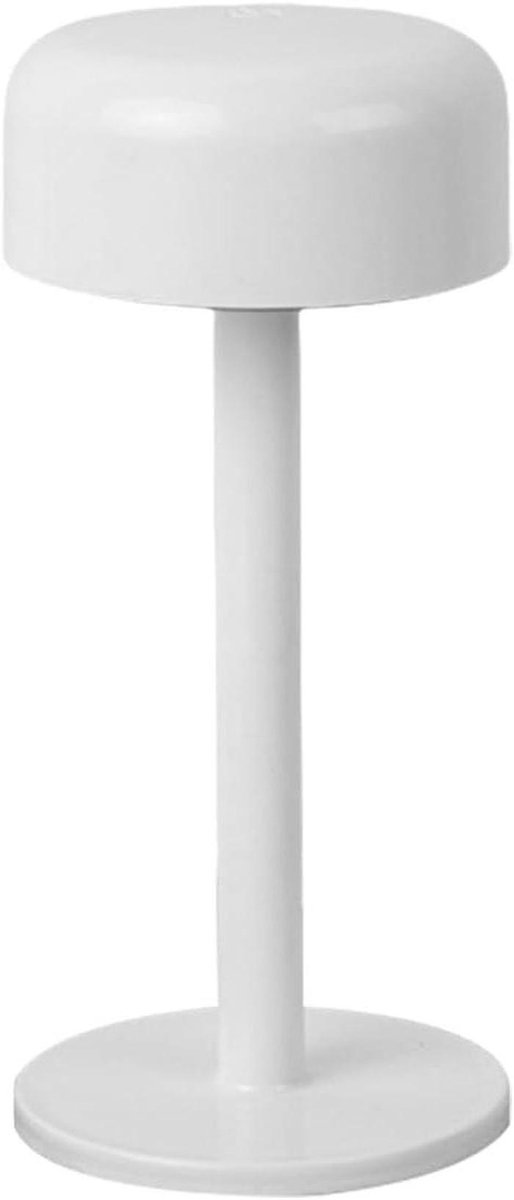 Mushroom Lamp - Sfeerverlichting Decoratie - Sfeerverlichting Creëren - Oplaadbaar Touch Bediening - 20 cm Hoog - Wit