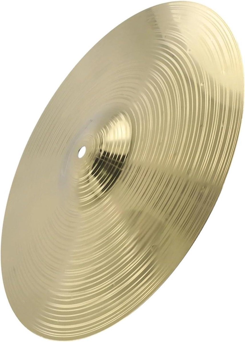 Drum Bekkens Set - Koperen Percussie - Muziek Maken - Helder Melodieus Geluid - 14 Inch - Goud