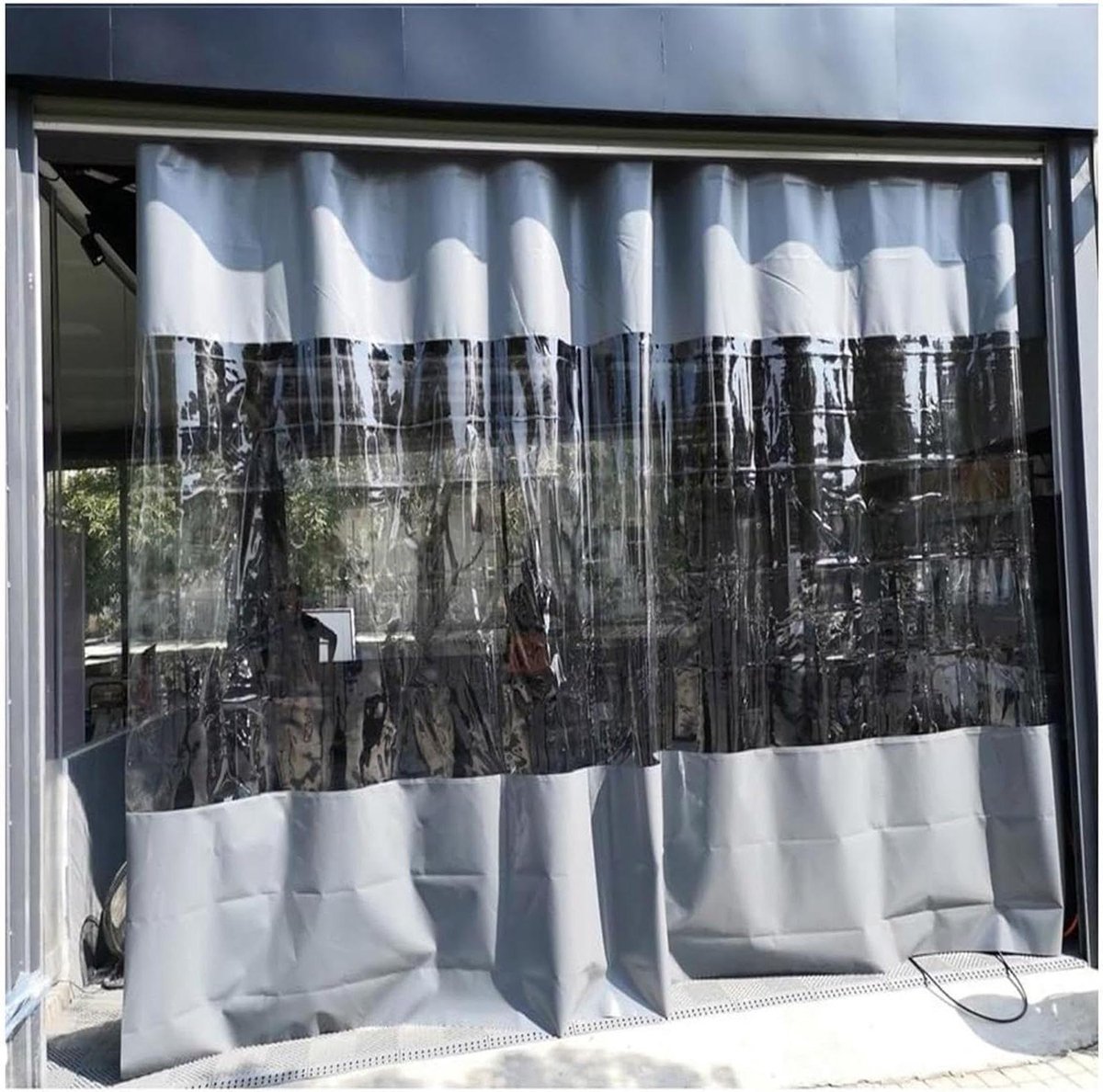 Waterdicht Paviljoen - Zijpanelen Zeil - Buitenruimte Beschermen - Duurzaam PVC Materiaal - 3x4.6 Meter - Transparant