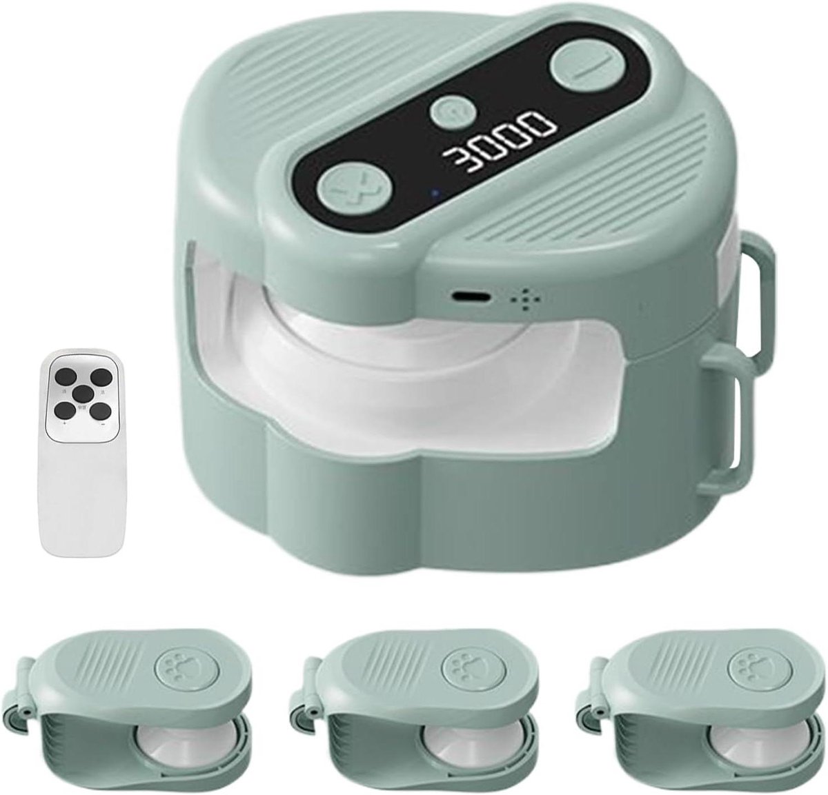 Interactief kattenspeelgoed - Loopband spel - Katten actief houden - Afstandsbediening instelbaar - 24 x 20 x 12 cm - Lichtgroen