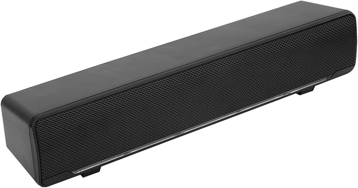 Soundbar Luidsprekers - Desktop Geluidsbox - Muziek Luisteren - Ruimtebesparend Ontwerp - 34 cm Lengte - Zwart