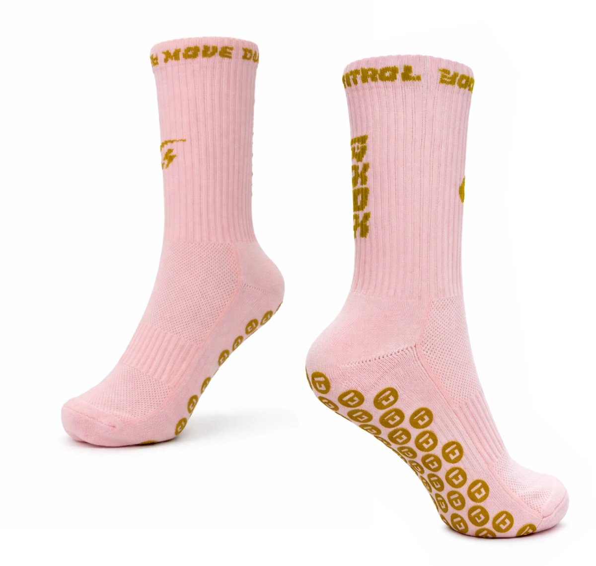 Gripsokken Voetbal Roze - Voetbalsokken - Antislip Sokken - Maat 39-42 - GXOX