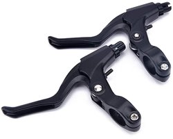 Een paar universele fietsremhendels; vervangbare aluminium fietsonderdelen en -accessoires; voor voor mountainbikes, racefietsen, vouwfietsen en andere soortgelijke fietsen; diameter 2,22 cm.