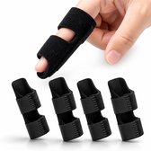 BOTC Vingerbrace 4 Stuks - Vingerspalk - Vinger splint - Vinger beschermer - Vingerbrace triggervinger - Zwart