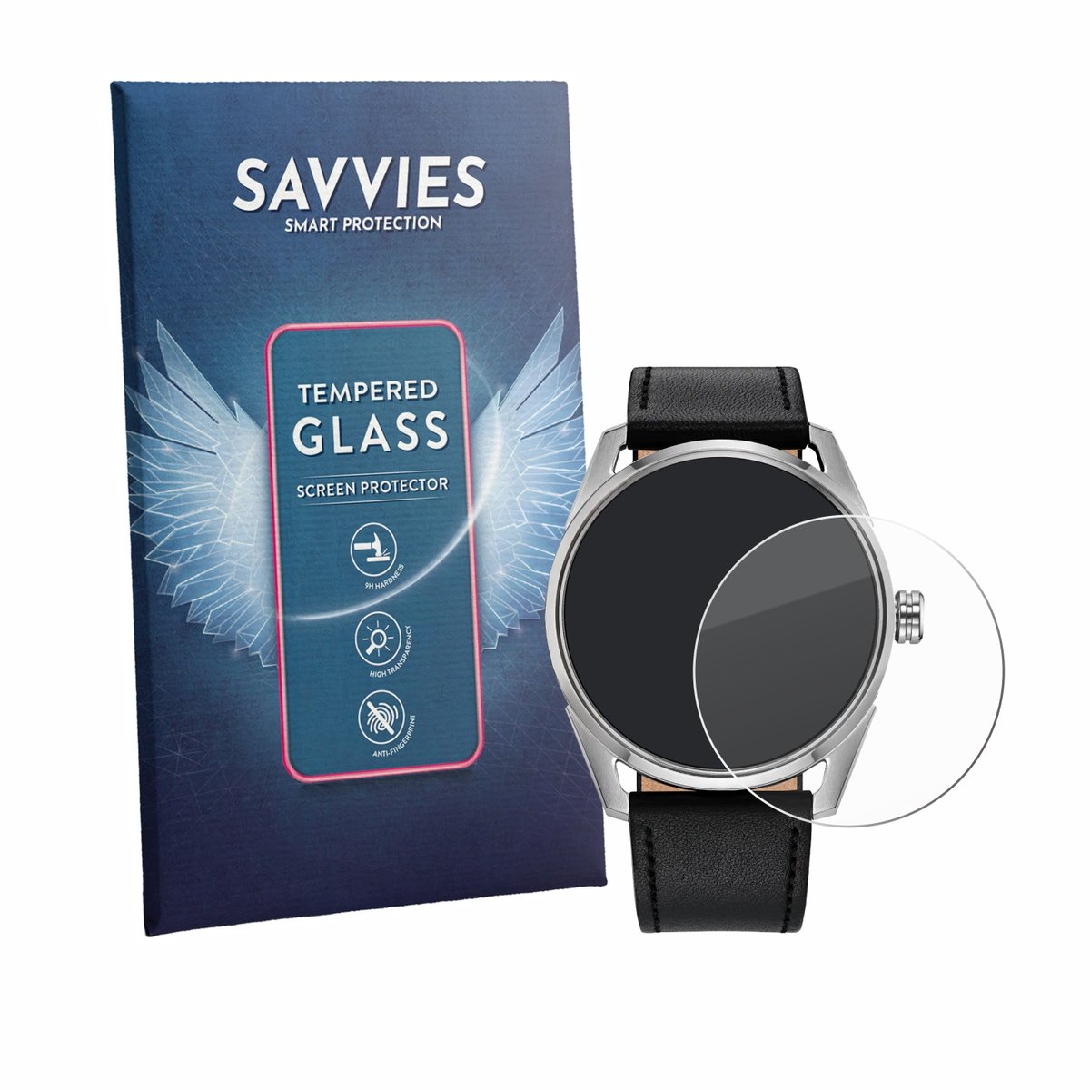 Savvies - Glas Screenprotector voor Citizen Star Wars Duel 2.0 - Gehard Beschermglas 9H