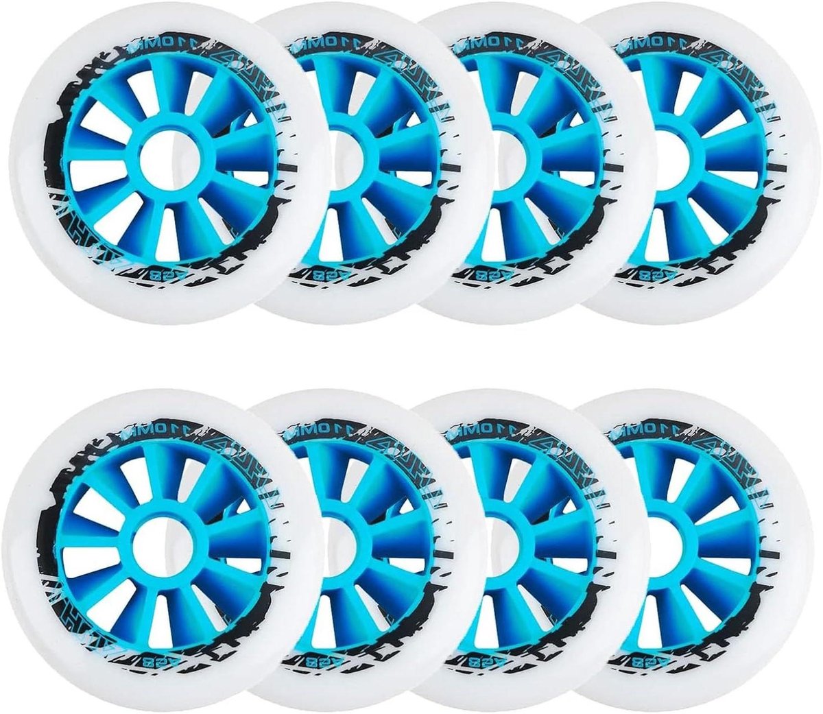 Vervangende Wielen - Skate Wielen - Outdoor Schaatsen - Hoge Slijtvastheid - 90/100/110mm - Zwart
