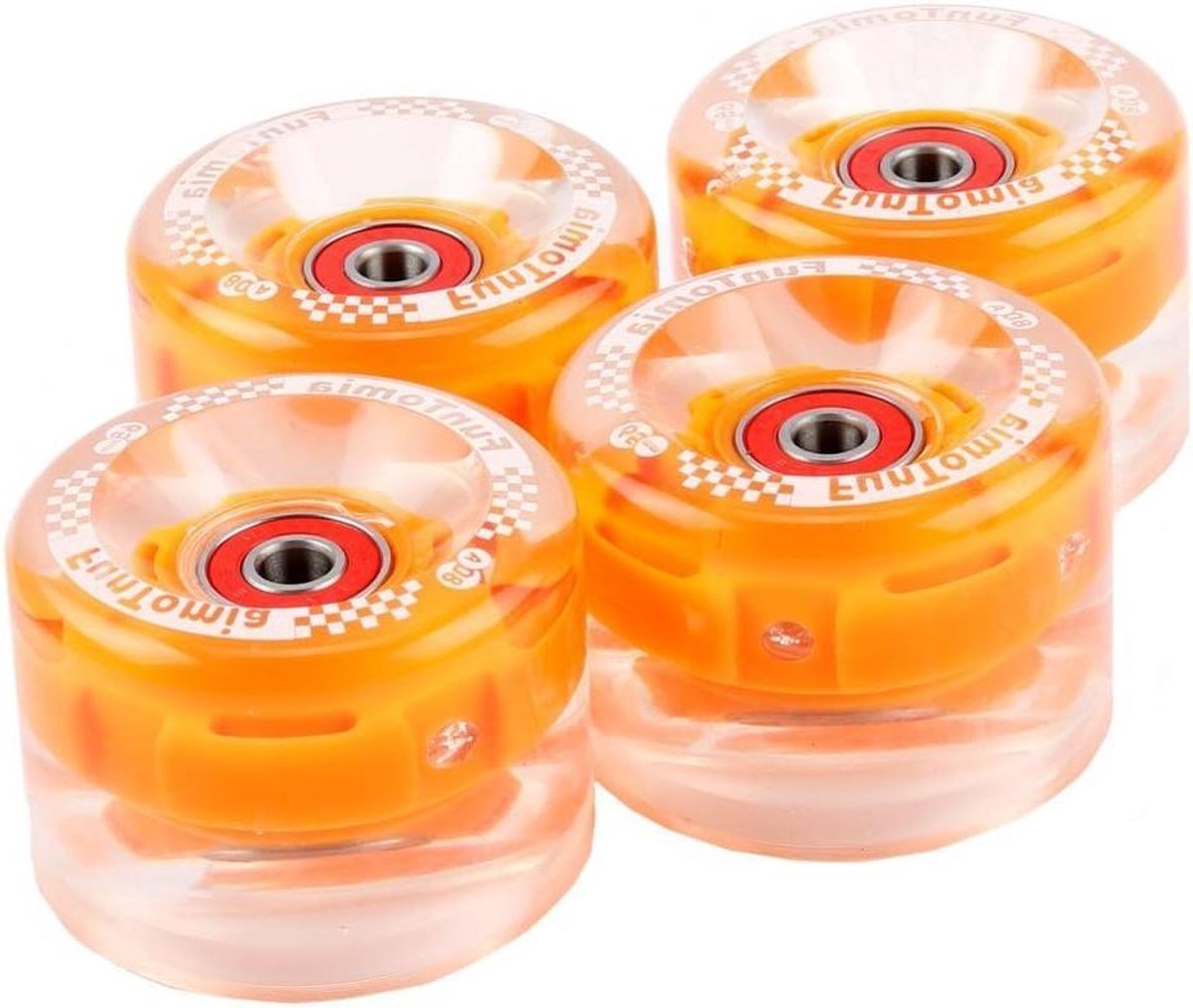 LED Wielen Set Skateboard Wielen Freeriden Dansen Sliden Zonder Batterijen 65x45mm 80A