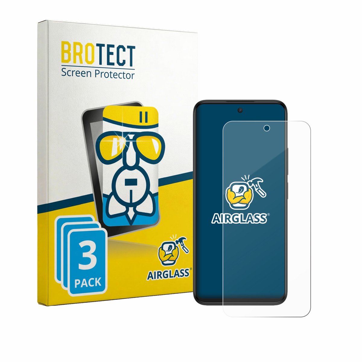 Screenprotector 3 Stuks voor TCL 605 Beschermglas transparant