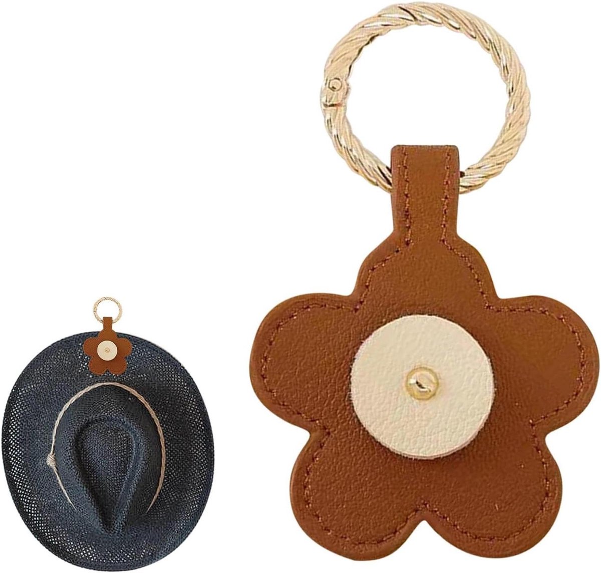 Hoed Clip - Reistas Klem - Reizen - Magnetische Sluiting - 105 cm - Geel