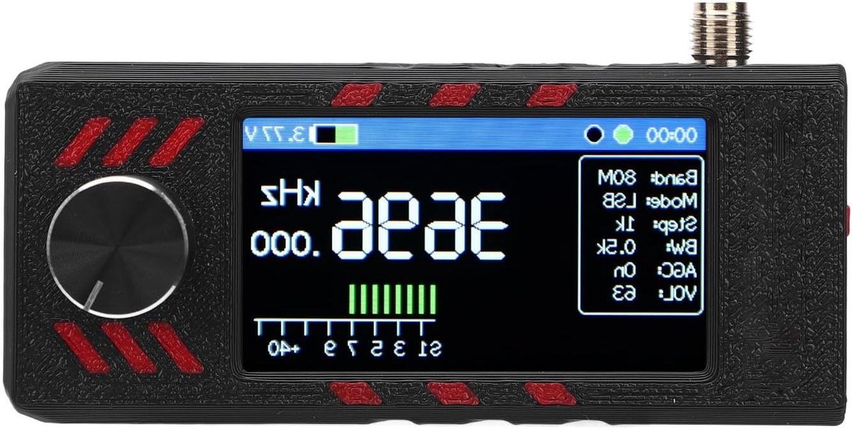 Draagbare Radio Ontvanger - Miniradio Kortegolf - Buiten Luisteren - 19 Inch Kleurenscherm - 73 cm Compact - Zwart