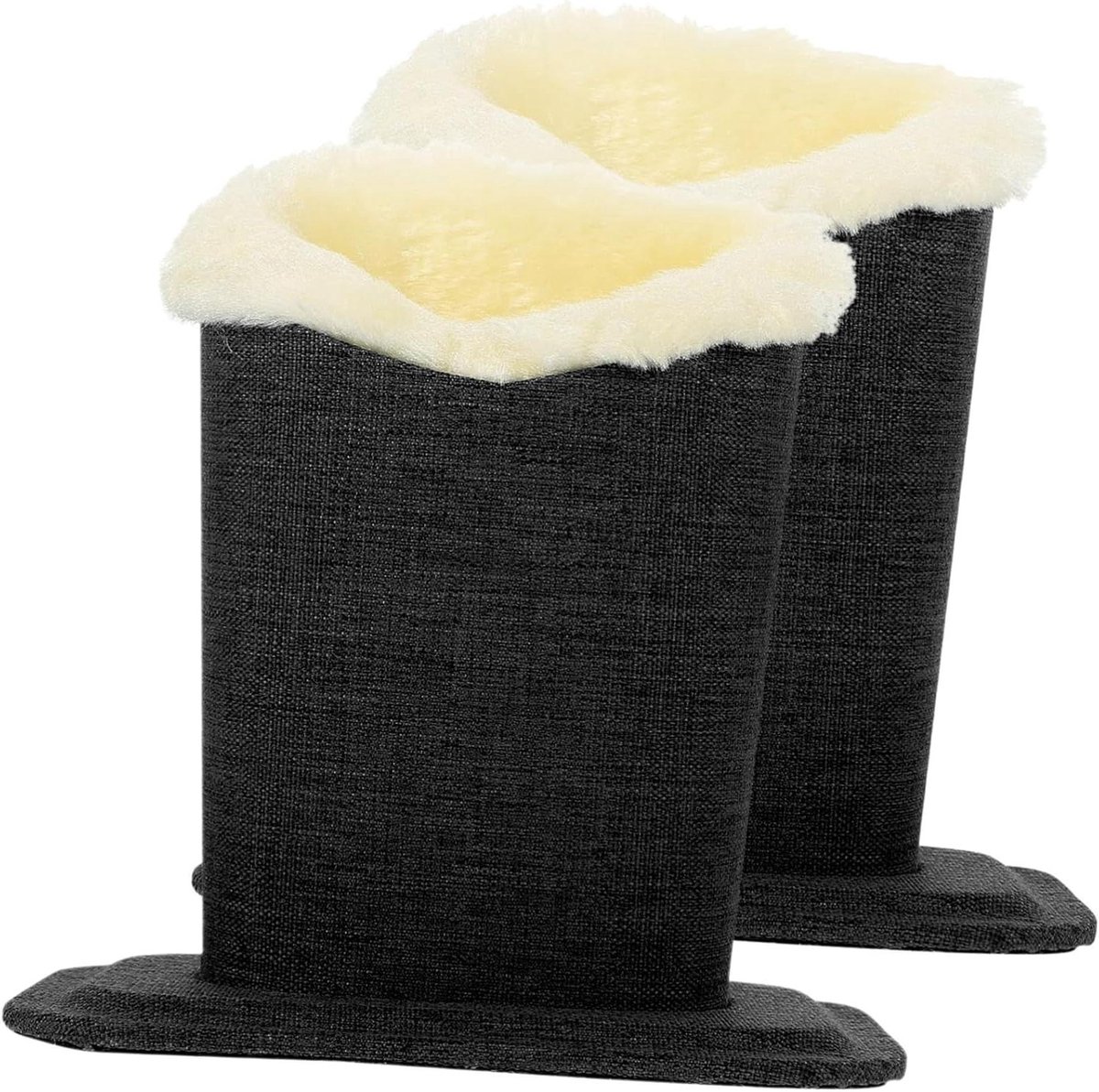Brillenhouder Standaard - Lenzenvloeistof Basis - Bureau Organisatie - Zachte Pluche Voering - 2 Stuks - Zwart