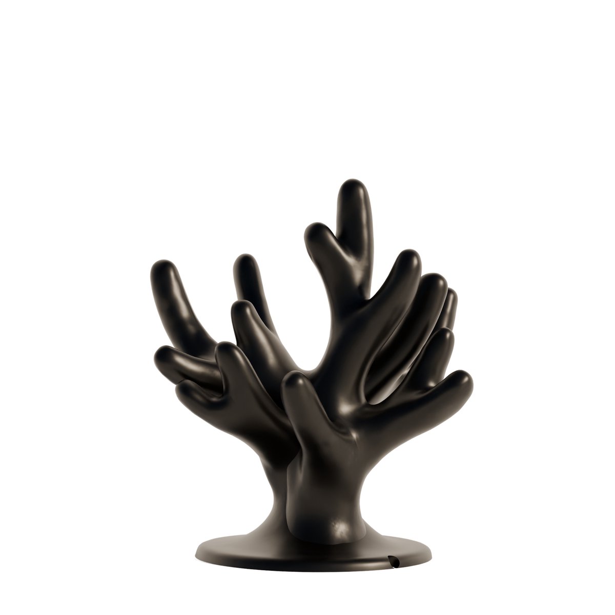 Fiastra Coral brillenhouder - brillenstandaard - display standaard - zwart - 18 x 18 x 20 cm