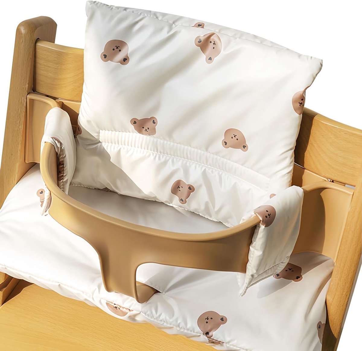 Comfortabele Kussen voor Hoogstoel: Antislip Zitting voor Tripp Trapp Stoelen, Makkelijk Bevestigen en Wassen, Ideaal voor Baby's en Peuters