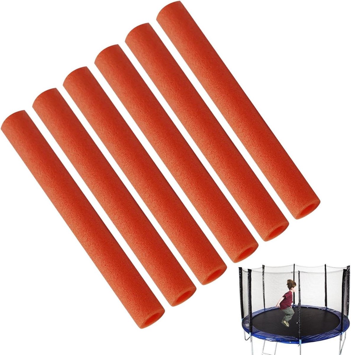 6x Trampoline Muisstokhoezen Schuim - Beschermhoezen voor Trampoline Palen