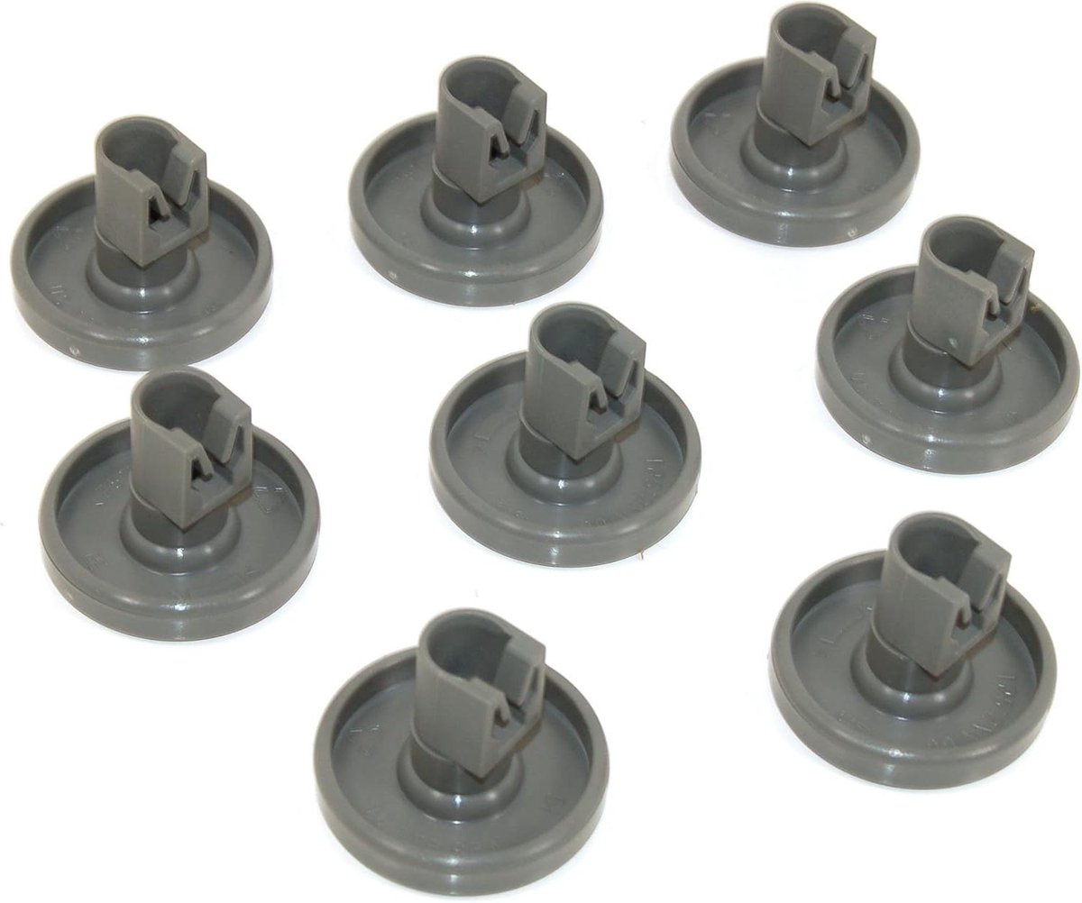 Vaatwasser Wielen - Onderkorf Wieltjes - Vaatwasser Reparatie - Originele Onderdelen - 8 Stuks - Grijs