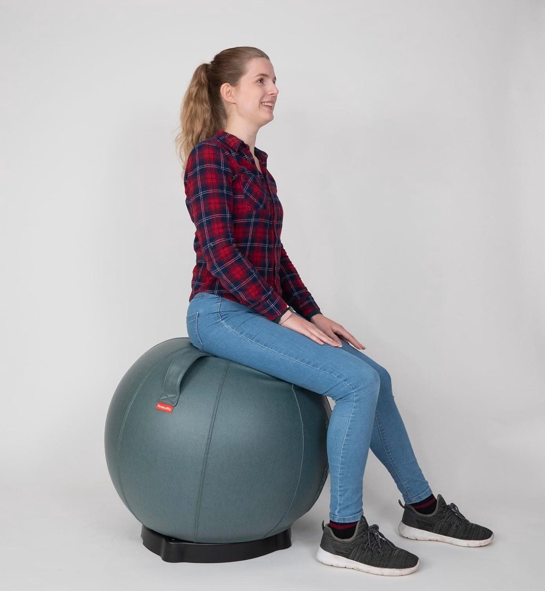 Balschaal - Zitbal houder - Stabiliteit verhogen - Antislip bodem - 65 cm - Zwart