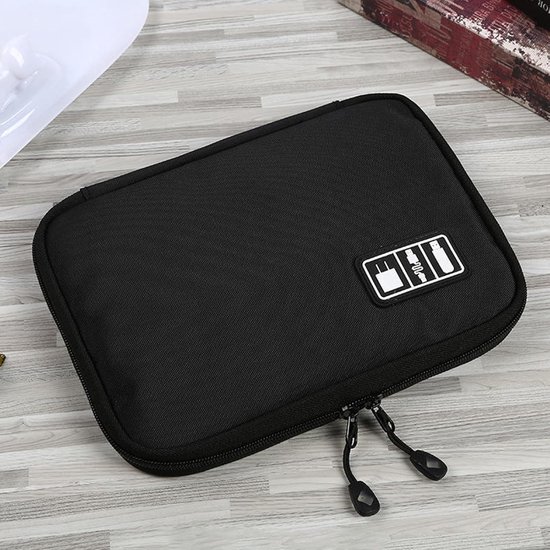 Elektronische Organizer Kit - Opbergtas Gadgets - Kabels Organiseren - Draagbaar Lichtgewicht - 24.9 x 19.3 cm - Zwart — afbeelding 2