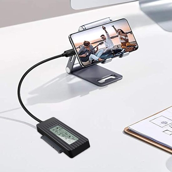 Harde schijf adapter - Externe lezer - Data overzetten - Snelle gegevensoverdracht - Tot 5 Gbps - Zwart — afbeelding 2