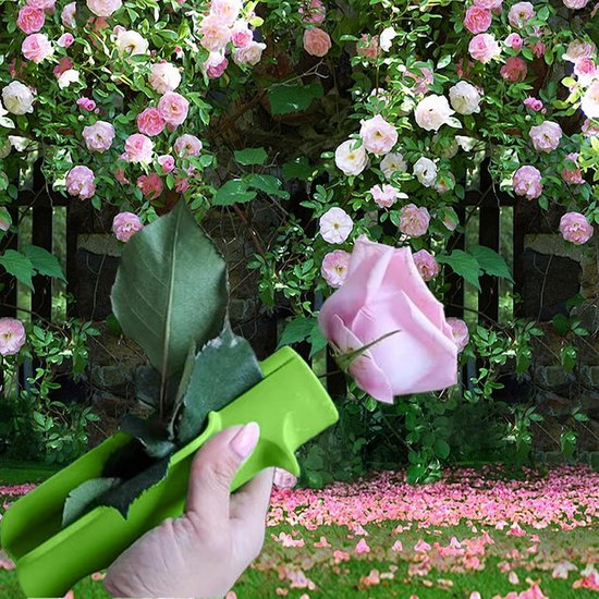 Doornen Stripper Tool - Rozen Stam Verwijderaar - Bloemen Schikken - Verwijdert Doornen Bladeren - 155 cm - Groen van Merkloos	 — afbeelding 2