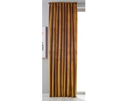 Verduisterende Gordijnen - Luxe Vitrage - Privacy Creëren - Warmte-isolerend - 280x135 cm - Okergeel